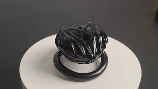 Black Resin Male Chastity Cage – Compact Fit for Small Penis Micro Device