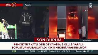 Pendi̇kte 7 Katli Otelde Yangin 2 Ölü