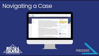 Navigating a Case/Learning Material in Publicases