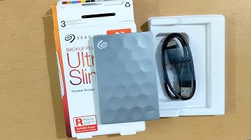 Seagate Backup Plus Slim 2TB Portable External Hard Drive Unboxing and Speed Test
