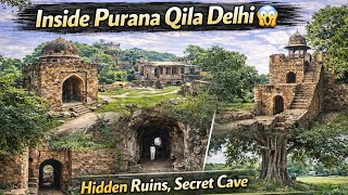 Exploring Old Fort Delhi 🏰 | Hidden Rooms, Stairs &amp; Mysterious Cave Inside