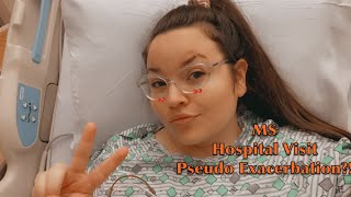 Real life with MS, embarrassing symptoms, hospital visit, IV steroids