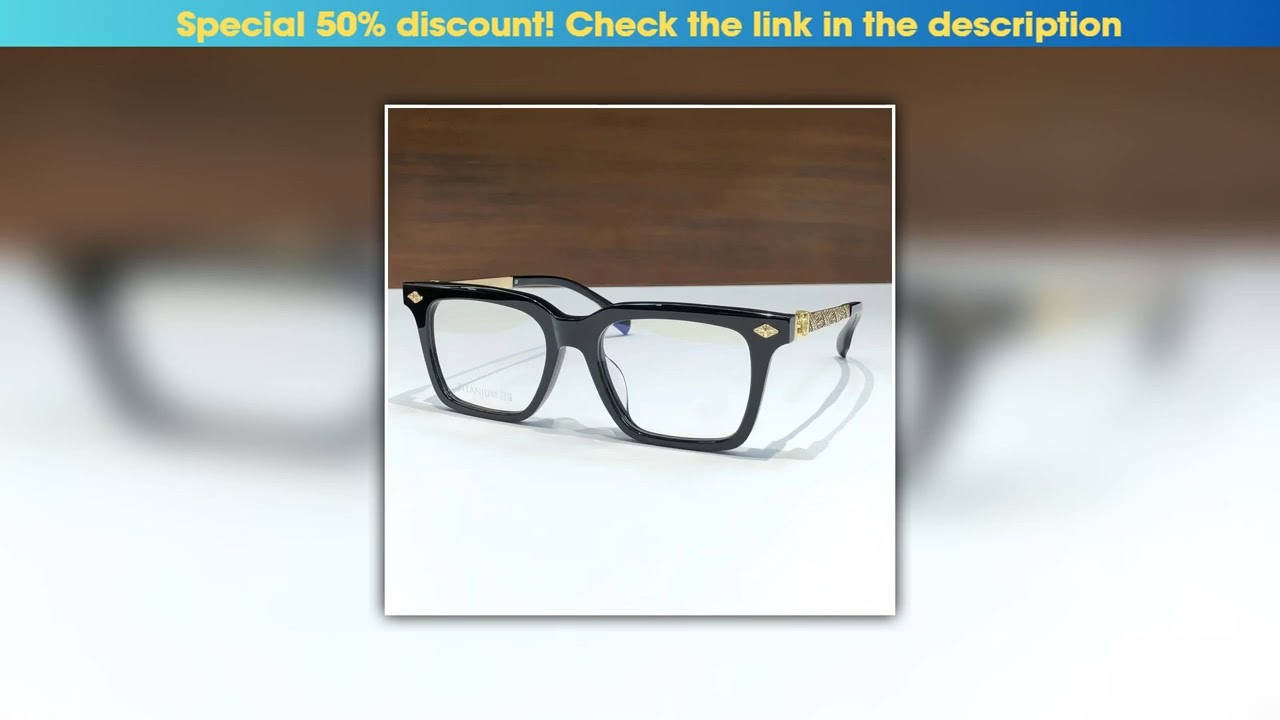 Discount Classic Fashion Men's Retro Myopia Reading Designer Brand Optical Prescription Glasses Fra