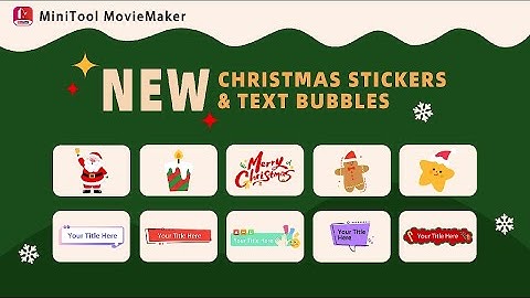 Christmas Stickers & Bubble Text Styles #christmas #textstyle