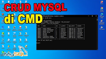 Proses CRUD Database MySQL di Command Prompt (CMD) | Query SQL Tutorial