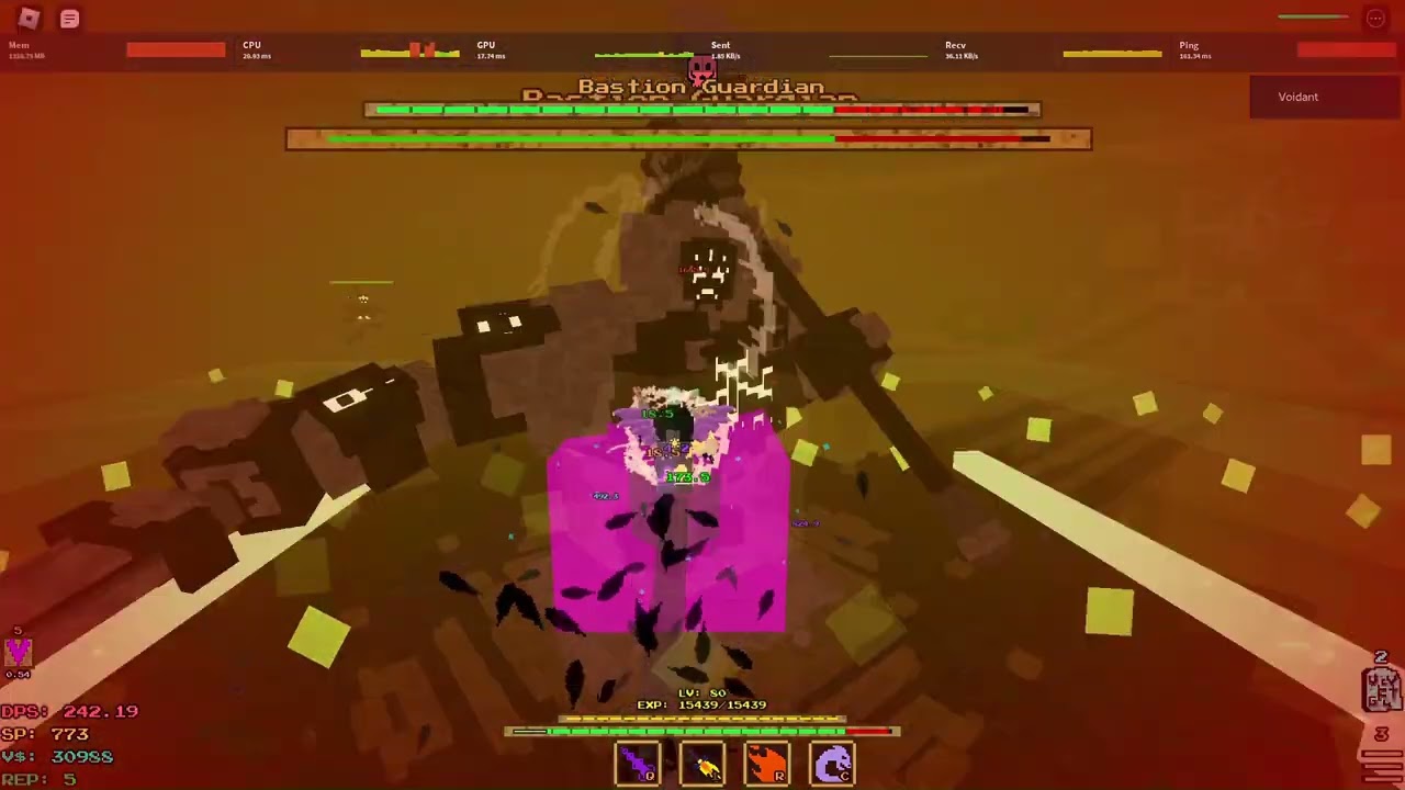 VoxlBlade | The Curse Flame Dragon Build (Solo Double Frogg Dungeon + Bastion)