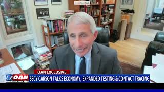 Secy. Carson talks economy, expanded testing & contact tracing