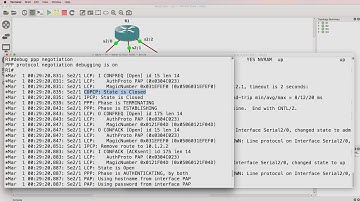 CCNA v3.0 200-125 GNS3 Labs: PPP troubleshooting (Part 1): PPP and PAP authentication (plus debugs)