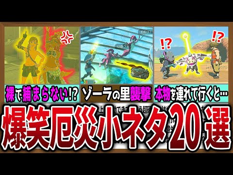 【小ネタ】笑わずにはいられない爆笑小ネタ20選【ゼルダの伝説ティアーズオブザキングダム】
