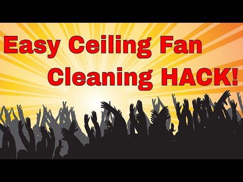 How to clean a tall ceiling fan #shorts #short #reels
