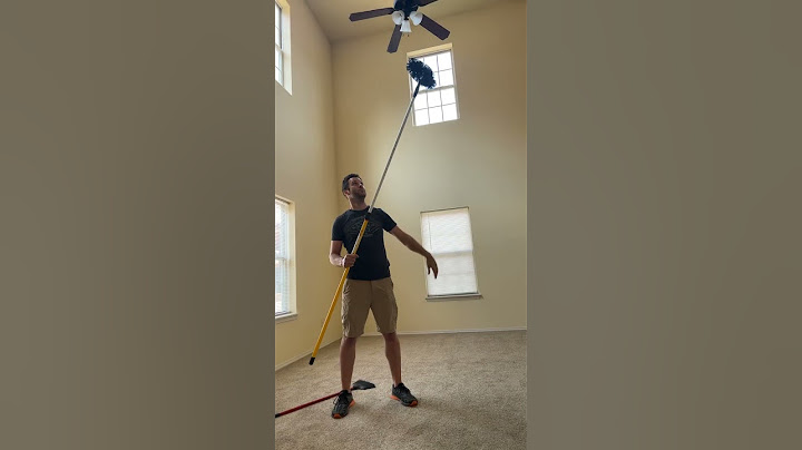 How to clean a tall ceiling fan #shorts #short #reels