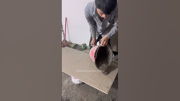 Asian bricklayer installs tiles P27 #diy #construction #tiles #shorts #bricklayer #tiling  #handmade
