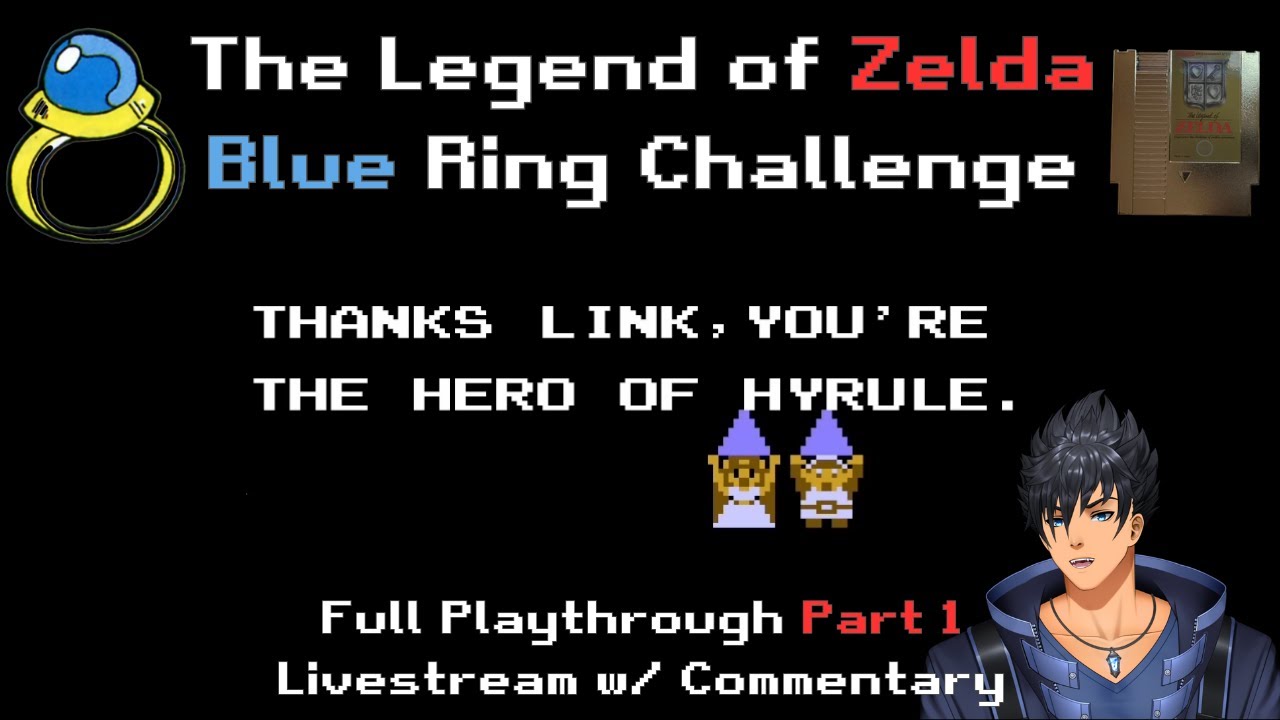 The Legend of Zelda (NES) Blue Ring Only Challenge Full Playthrough