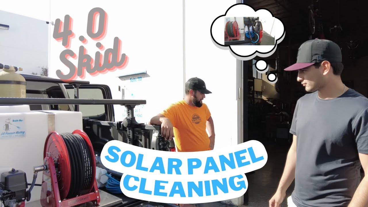 "SOLAR PANEL CLEANING" 4.0 Skid, HWA, Soap, and 32Inch J.racenstein Rotary Brush