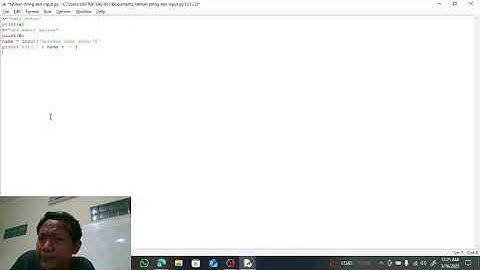 Belajar pemrograman python tipe data string dan input