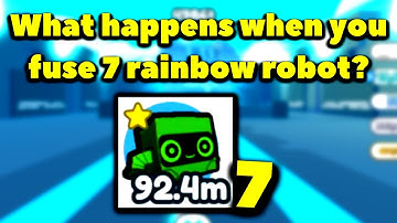 What happens when you fuse 7 rainbow robot? (Roblox Pet Simulator X - Steampunk)