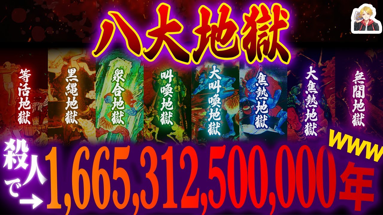 仏教の「八大地獄」がガチで恐ろしすぎる｜最低でも懲役1兆年はさすがに長くて草