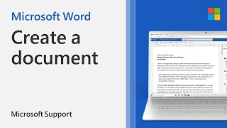 Create a new Word document | Microsoft