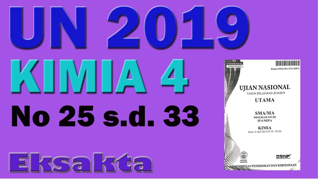 Pembahasan Un Kimia 2018 Cara Golden