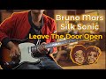 Bruno mars anderson paak silk sonic  leave the door open guitar solo cover