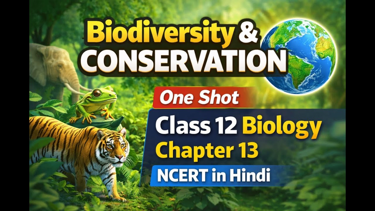 Biodiversity & Conservation 🌍 | One Shot Class 12 Biology | Chapter 13 | NCERT in Hindi