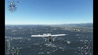 Flying backwards in strong headwinds