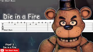 Five Nights At Freddys 3 - Die In A Fire The Living Tombstone Guitar Tutorial