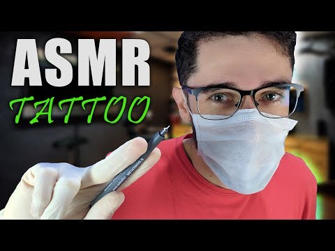Tatuando Sua Cabeça - Você vai Senti Muito ASMR [Roleplay ASMR Tatuagem]