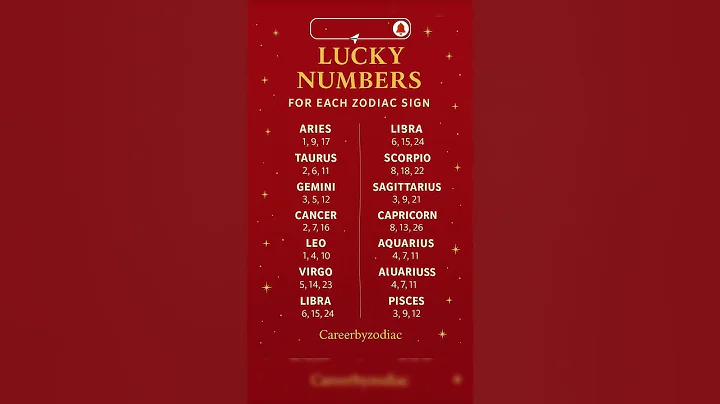 Lucky Numbers For Each Zodiac Sign #astrology #zodiac #horoscope
