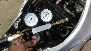 motorcycle (engine leakdown test)