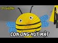 HƯỚNG DẪN LÀM CON ONG MẬT BẰNG GIẤY THỦ CÔNG - INSTRUCTIONS FOR MAKING PAPER A BEE -DIY GIẤY MÀU