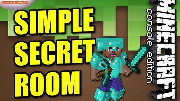 MINECRAFT - PS4 - SIMPLE SECRET ROOM / CHEST - HOW TO - TUTORIAL ( PS3 / XBOX /PC )  UPDATE
