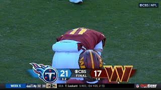 Carson Wentz Throws Goal Line INT to lose The Game