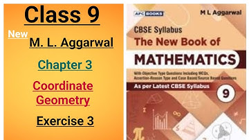 New ml aggarwal class 9 maths chapter 3 Coordinate Geometry exercise 3