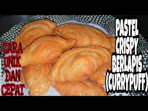 CARA UNIK TERBARU MEMBUAT PASTEL CRISPY ( CURRYPUFF/ KARIPAP )