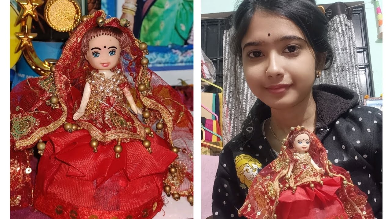 নারকেলের মালাই দিয়ে পুতুল