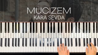 Kara Sevda - Mucizem / Easy Piano Tutorial / Beginner Piano/Toygar Işıklı (Kara Sevda Müzikleri)