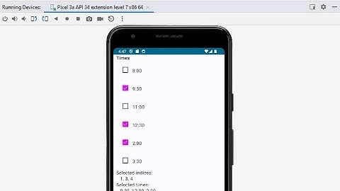 Android Compose Demo: Set of Checkboxes