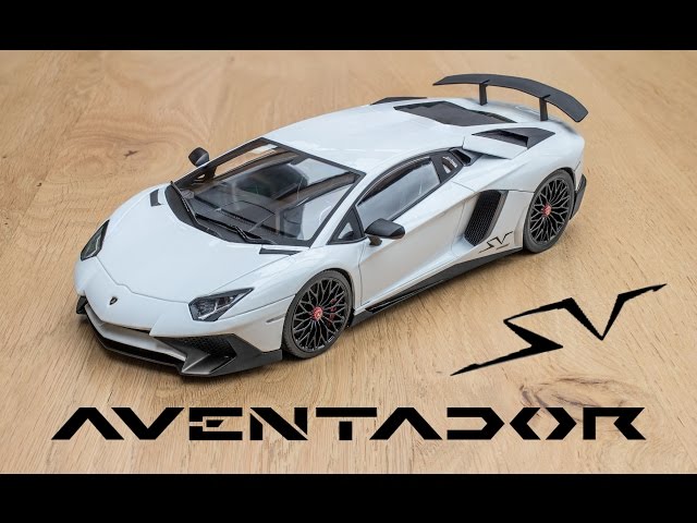 1:18 LAMBORGHINI Aventador SV (white) - Kyosho Ousia [Unboxing and