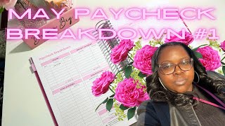 How to Budget by Paycheck | Budget With Me | May #1 Paycheck Breakdown | Dreamy Budget