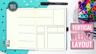 SETTING UP A VERTICAL WEEKLY LAYOUT / BULLET JOURNAL / CREATIVE screenshot 5
