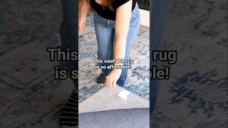 This washable rug has been a total win: budget-friendly, stain-resistant, fits in my machine!