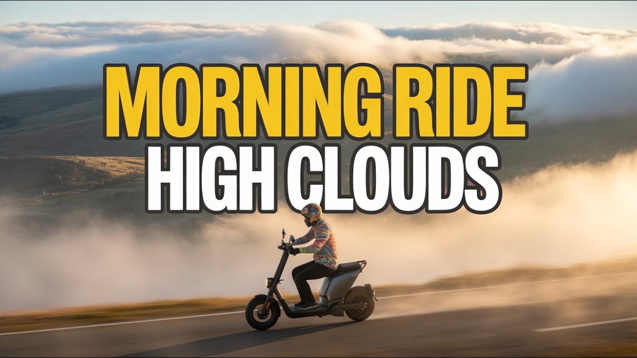 Morning Ride with High Cloud and Low Visibility | Regular Day Travel