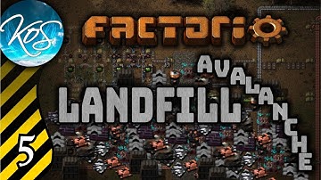 Factorio Landfill Avalanche! Ep 5: SORTING SCRAP - Production Scrap 2 mod - MP Coop Gameplay