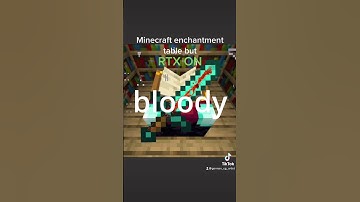 Minecraft Enchantment table but RTX ON