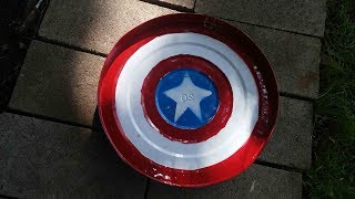 Captain America Trash Can Lid Shield Build