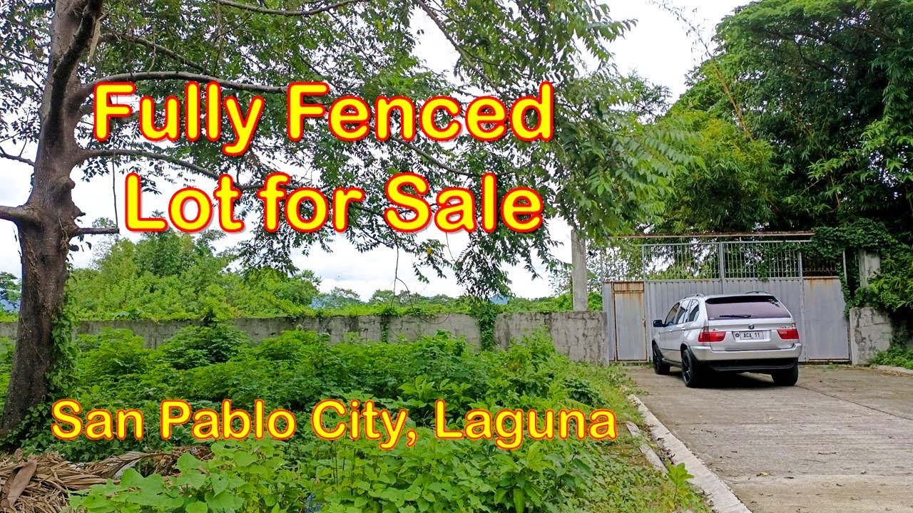 3,752 SQM. FULLY FENCED LOT FOR SALE  (PROP# 207) SAN PABLO CITY, LAGUNA