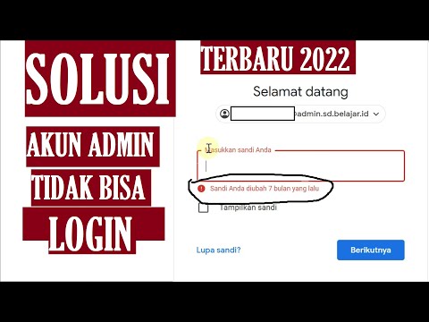 Solusi Lupa Password Akun Admin Belajar.id | Tidak Bisa Login Akun Pembelajaran Admin