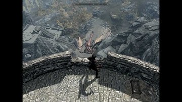 Skyrim Crazy Moment - Dragon sneak attack