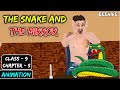 The snake and the mirror class 9  animation   beehive chapter 5 english  explanation mmt